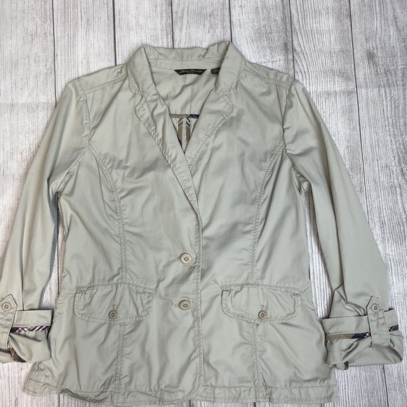 Eddie Bauer Cotton Lightweight Button Closure Lightweight Utility Jacket - Picture 16 of 16